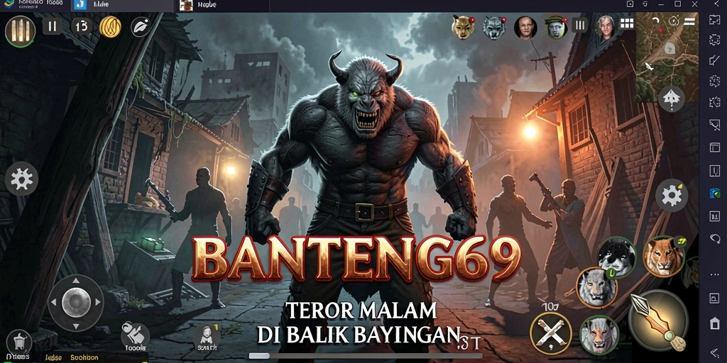 Screenshot gameplay menakutkan BANTENG69 yang mendebarkan.