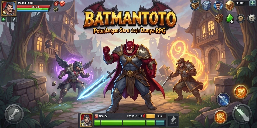 Tangkapan layar dari gameplay intens BATMANTOTO di dunia RPG.