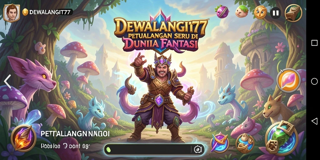 Screenshot gameplay DEWALANGIT77 menampilkan petualangan epik yang mendebarkan.