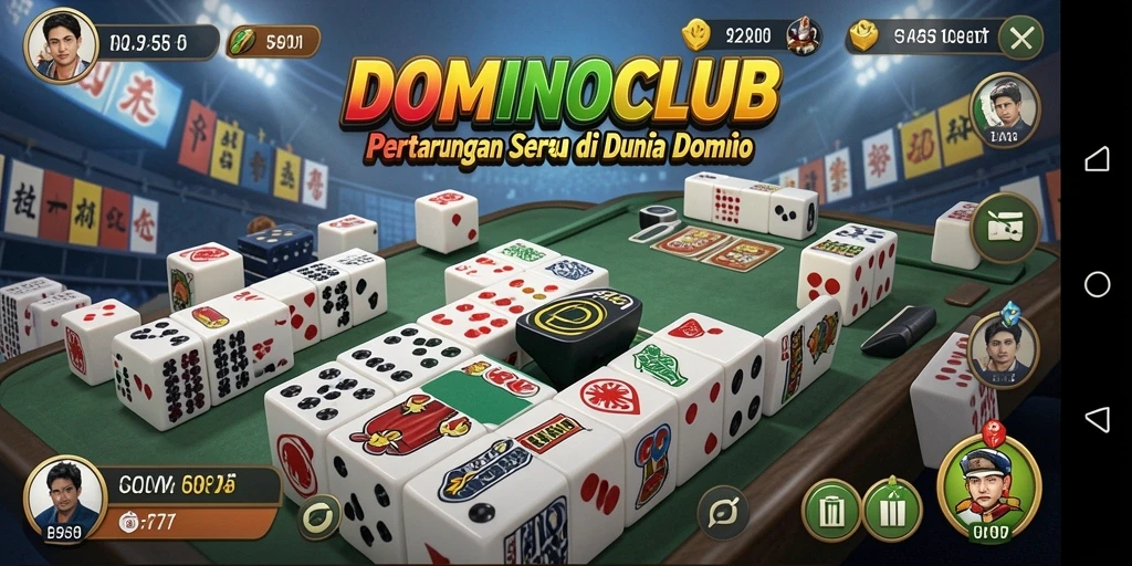 Tangkapan layar dari gameplay DOMINOCLUB yang menunjukkan aksi pertarungan seru.