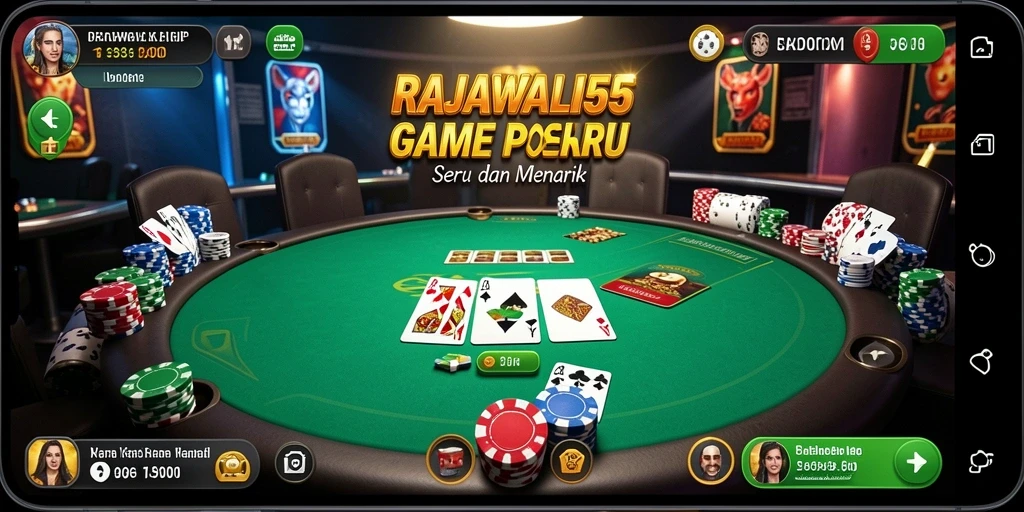 Screenshot menunjukkan gameplay seru dalam permainan Poker.