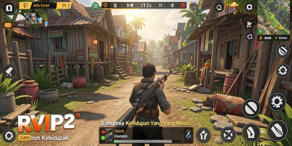 Tampilan gameplay RVIP2 yang menakjubkan dan imersif.